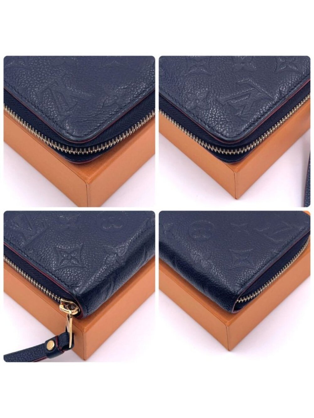 Louis Vuitton Monogram Empreinte Marine Zippy Wallet - Picture 7 of 9